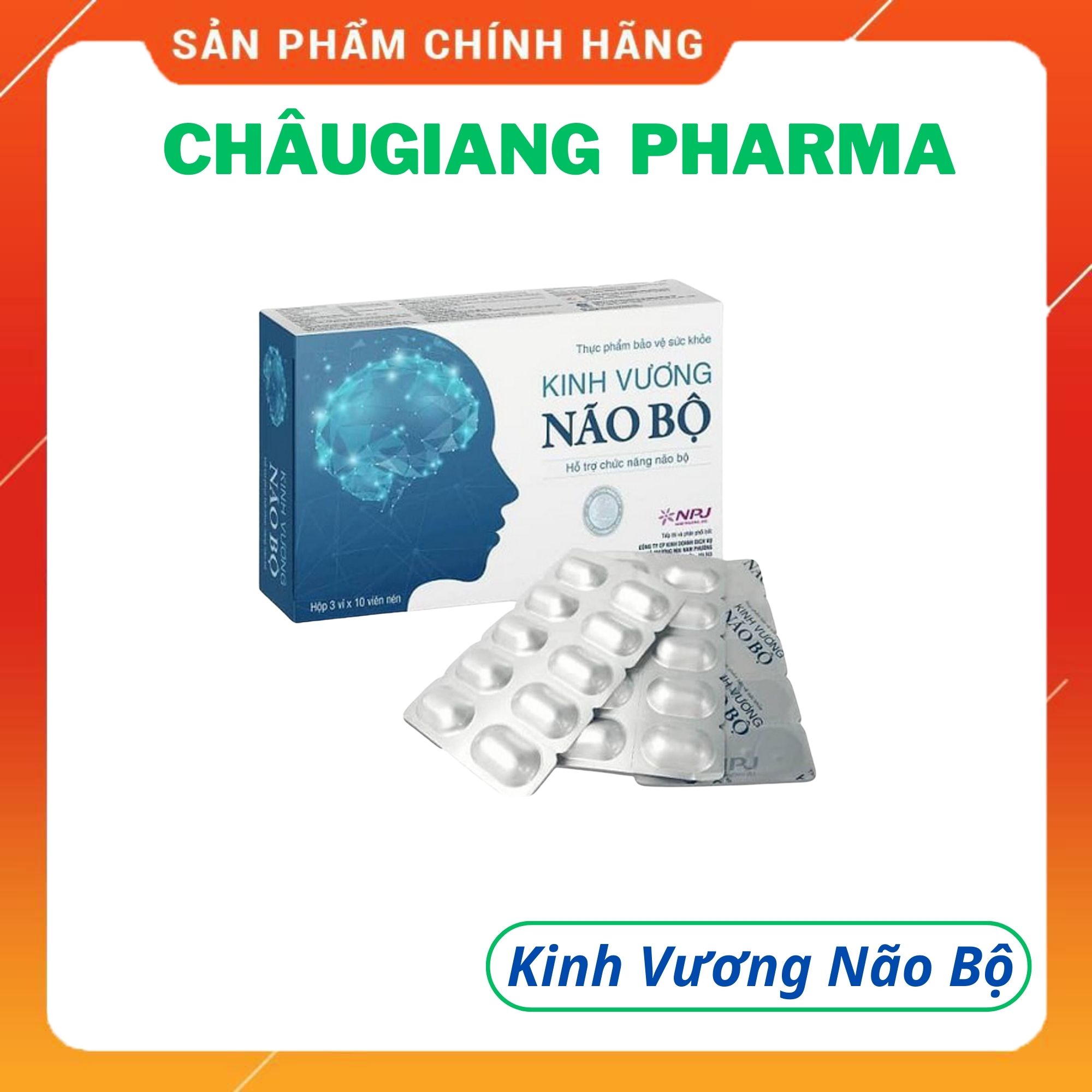 TPBVSK Kinh Vương Não Bộ - Não bộ khỏe mạnh, trí nhớ tinh thông, không lo di chứng